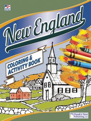 Book cover for New England Coloring and Activity Book