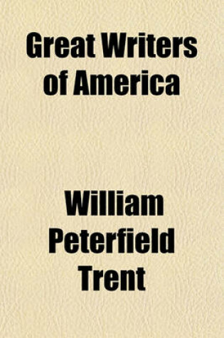 Cover of Great Writers of America