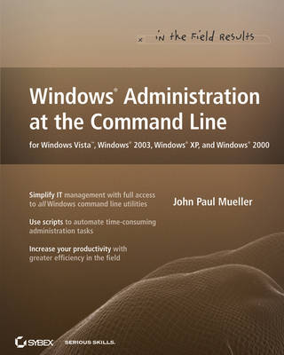 Cover of Windows Administration at the Command Line for Windows Vista, Windows 2003, Windows XP, and Windows 2000