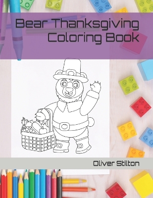 Book cover for Bear Thanksgiving Coloring Book