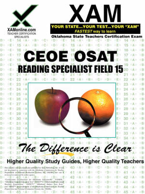 Cover of Ceoe Osat Reading Specialist Field 15 Teacher Certification Test Prep Study Guide