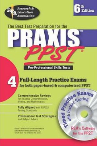 Cover of Praxis I PPST W/ CD (Rea)-The Best Test Prep for Pre-Professional Skills Test