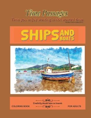 Cover of Ships and Boats Coloring Book for Adults