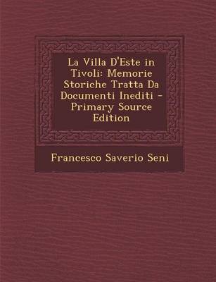 Book cover for La Villa D'Este in Tivoli