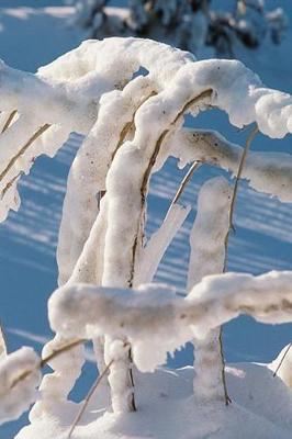 Cover of Winter Theme Journal Snow Covered Twigs