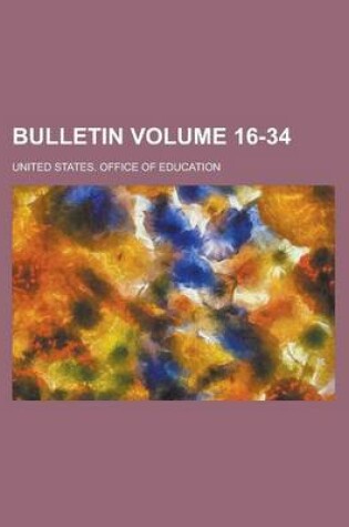 Cover of Bulletin Volume 16-34