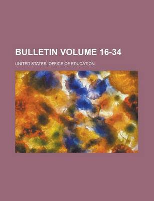 Book cover for Bulletin Volume 16-34