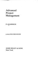 Book cover for Harrison Project