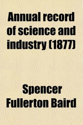 Cover of Annual Record of Science and Industry Volume 1871