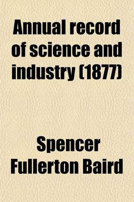 Book cover for Annual Record of Science and Industry Volume 1871