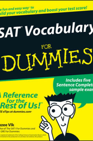 Cover of SAT Vocabulary For Dummies