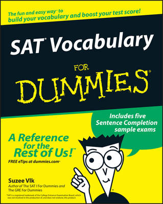 Book cover for SAT Vocabulary For Dummies