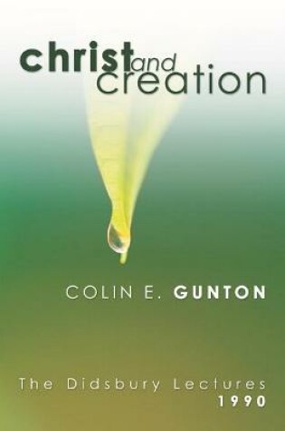 Cover of Christ and Creation