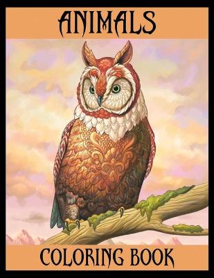 Book cover for Animals Coloring Book