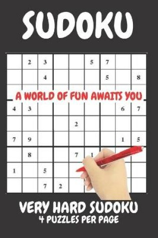 Cover of Sudoku Very Hard 4 Puzzles Per Page