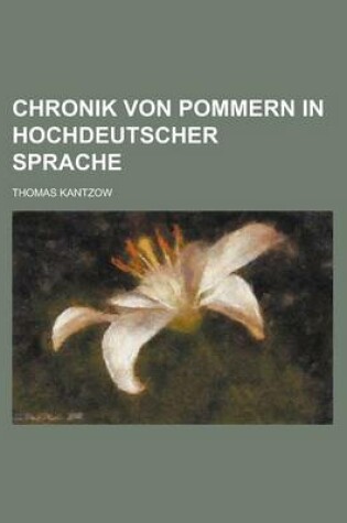 Cover of Chronik Von Pommern in Hochdeutscher Sprache