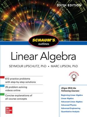 Book cover for Schaum's Outline of Linear Algebra, Sixth Edition