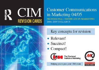Book cover for Customer Communications in Marketing