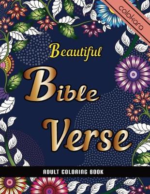 Book cover for Beautiful Bible Verse Adult Coloring Book