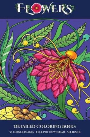 Cover of Detailed Coloring Books (Flowers)