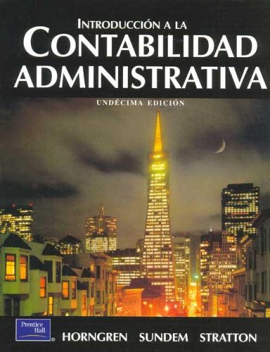 Book cover for Introduccion a la Contabilidad Administrativa