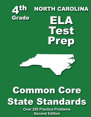 Book cover for North Carolina 4th Grade ELA Test Prep