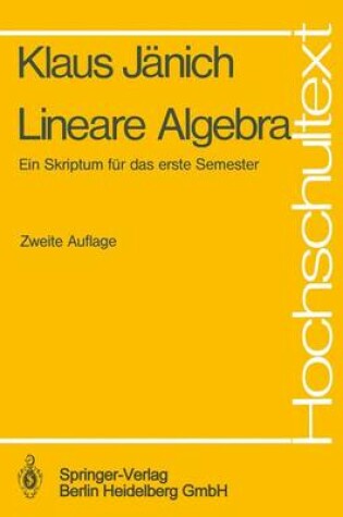 Cover of Lineare Algebra