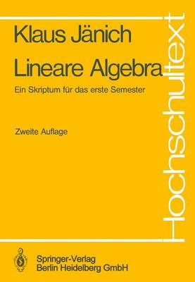 Book cover for Lineare Algebra