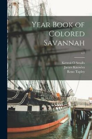 Cover of Year Book of Colored Savannah; c.1