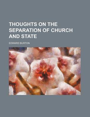 Book cover for Thoughts on the Separation of Church and State