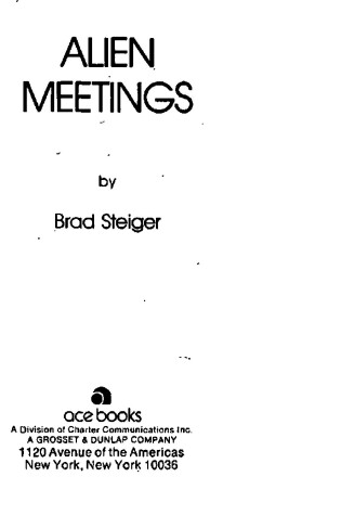Cover of Alien Meetings