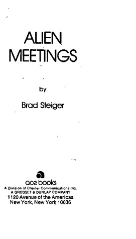 Book cover for Alien Meetings