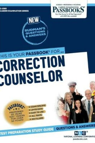 Cover of Correction Counselor (C-2593)