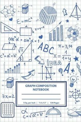 Cover of Graph Notebook, Quad ruled 5 Squares per Inch Graph Composition Notebook