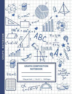 Book cover for Graph Notebook, Quad ruled 5 Squares per Inch Graph Composition Notebook