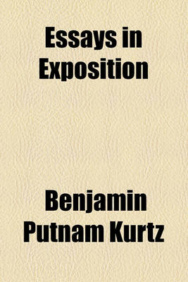 Book cover for Essays in Exposition