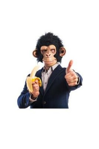 Cover of Monkey Man Eating a Banana and Showing Thumbs Up - Blank Lined Notebook