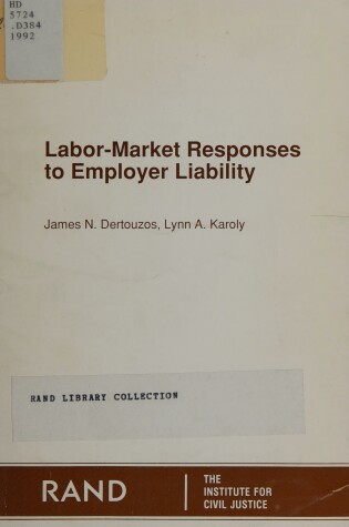 Cover of Labor Market Responses to Employer Liability