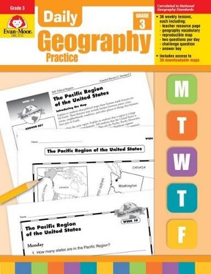 Book cover for Daily Geography Practice Grade 3