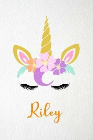 Cover of Riley A5 Lined Notebook 110 Pages