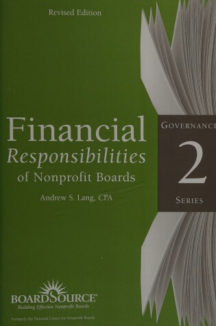 Cover of Financial Responsibilities of Nonprofit Boards