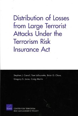 Book cover for Distribution of Losses from Large Terrorist Attacks Under the Terrorism Risk Insurance Act (2005)