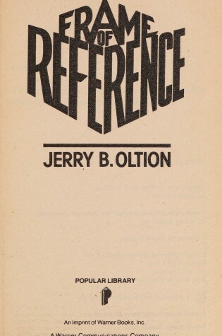 Cover of Frame of Reference