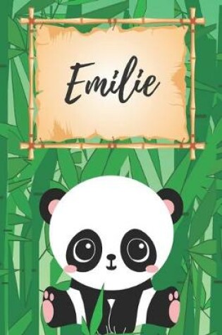 Cover of Name Notizbuch Panda / Malbuch / Kritzelbuch / Tagebuch / Journal / Notizheft / DIN A5 / Geschenke Emilie