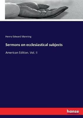 Book cover for Sermons on ecclesiastical subjects