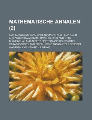 Book cover for Mathematische Annalen (2)