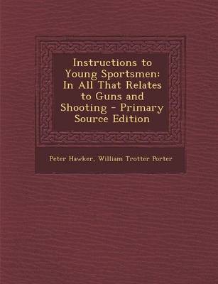 Book cover for Instructions to Young Sportsmen