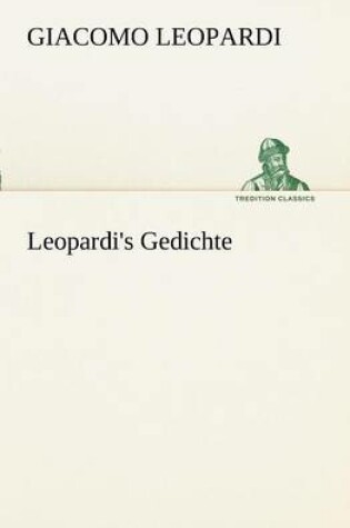 Cover of Leopardi's Gedichte