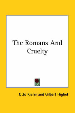 Cover of The Romans and Cruelty