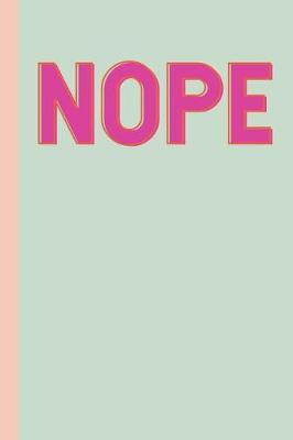 Book cover for Nope